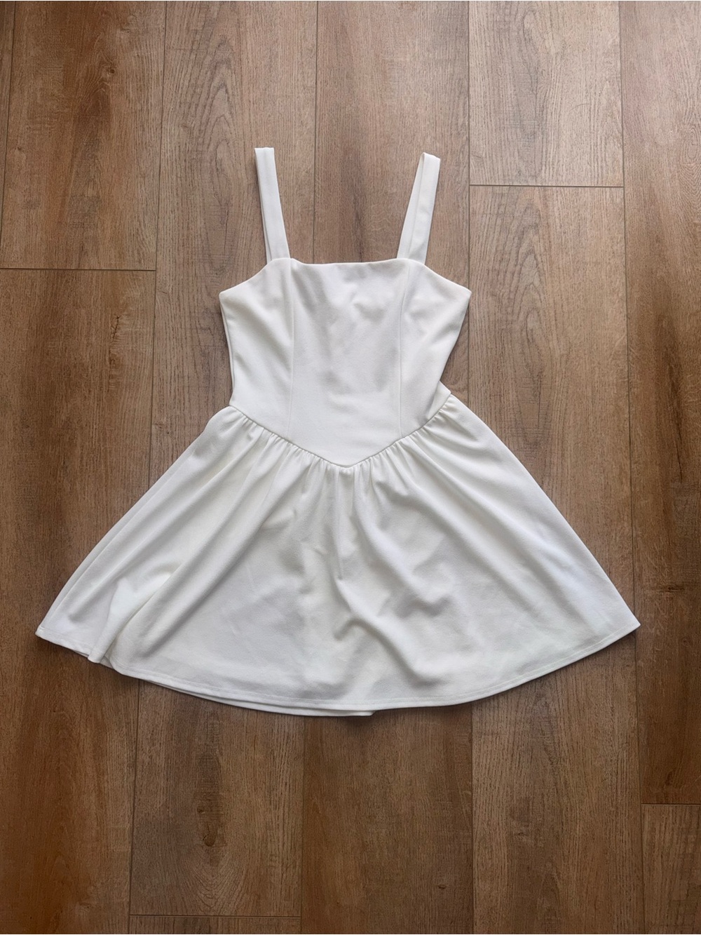 Altar’d State White Strappy Fit-and-Flare Dress🔺